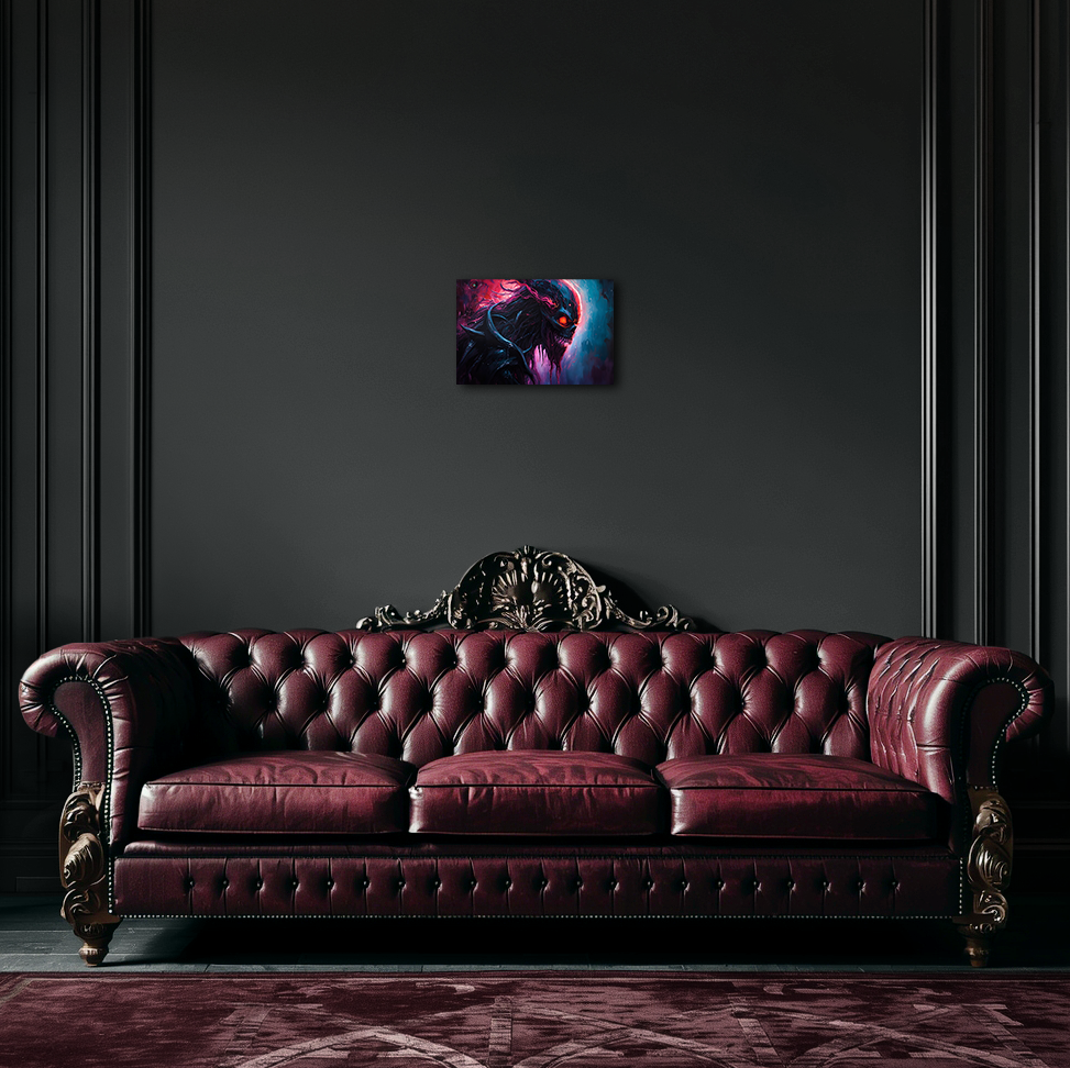 Cosmic Shadow Void Creature - Aluminum Print Wall Art