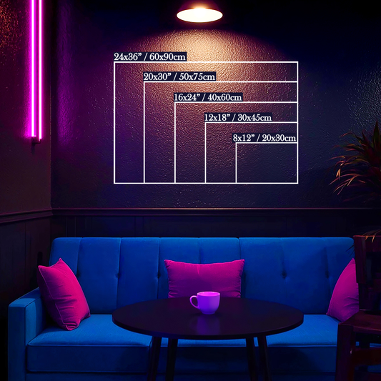 Robotic Skull Spider - Nightmare in Neon - Aluminum Print Wall Art