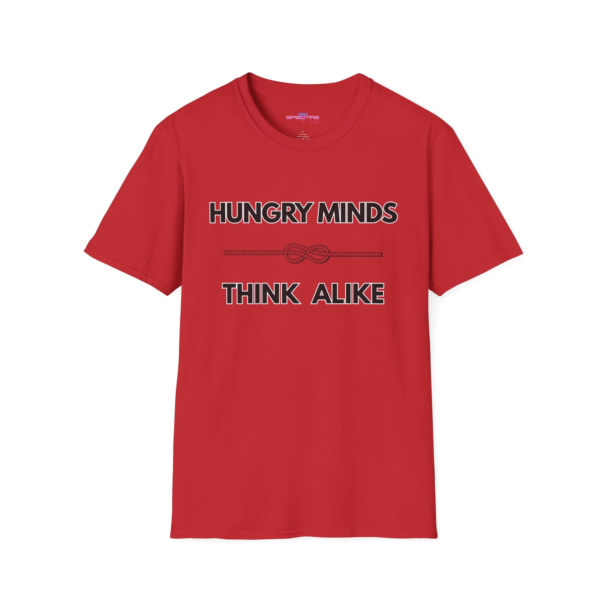Hungry Minds T-Shirt - Minimalist Bold Design, Conversation Starter Tee