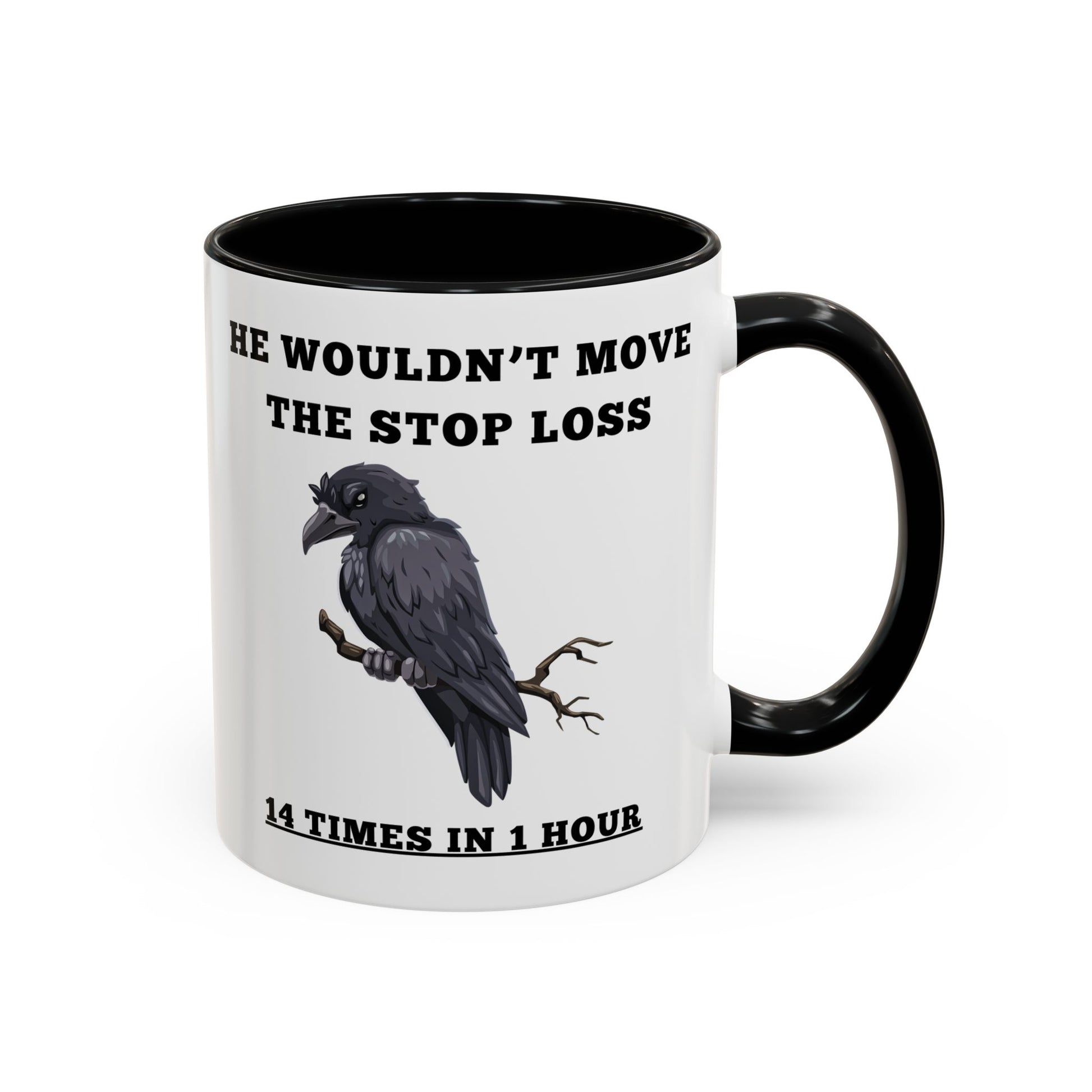 Funny Sarcastic Roasting Mug for Traders – Judgy Crow Edition
