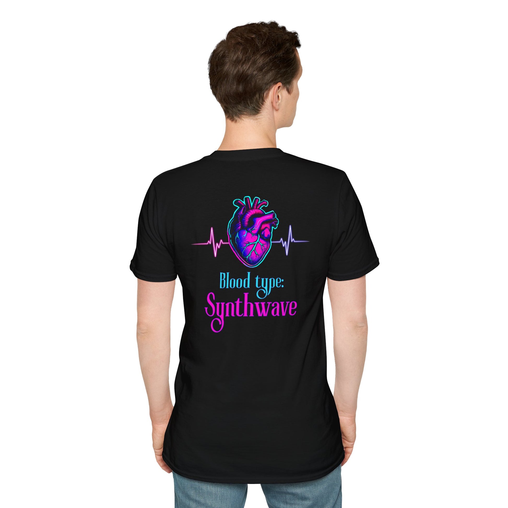 Synthwave Heart T-Shirt - Gift for 80s Music Lovers