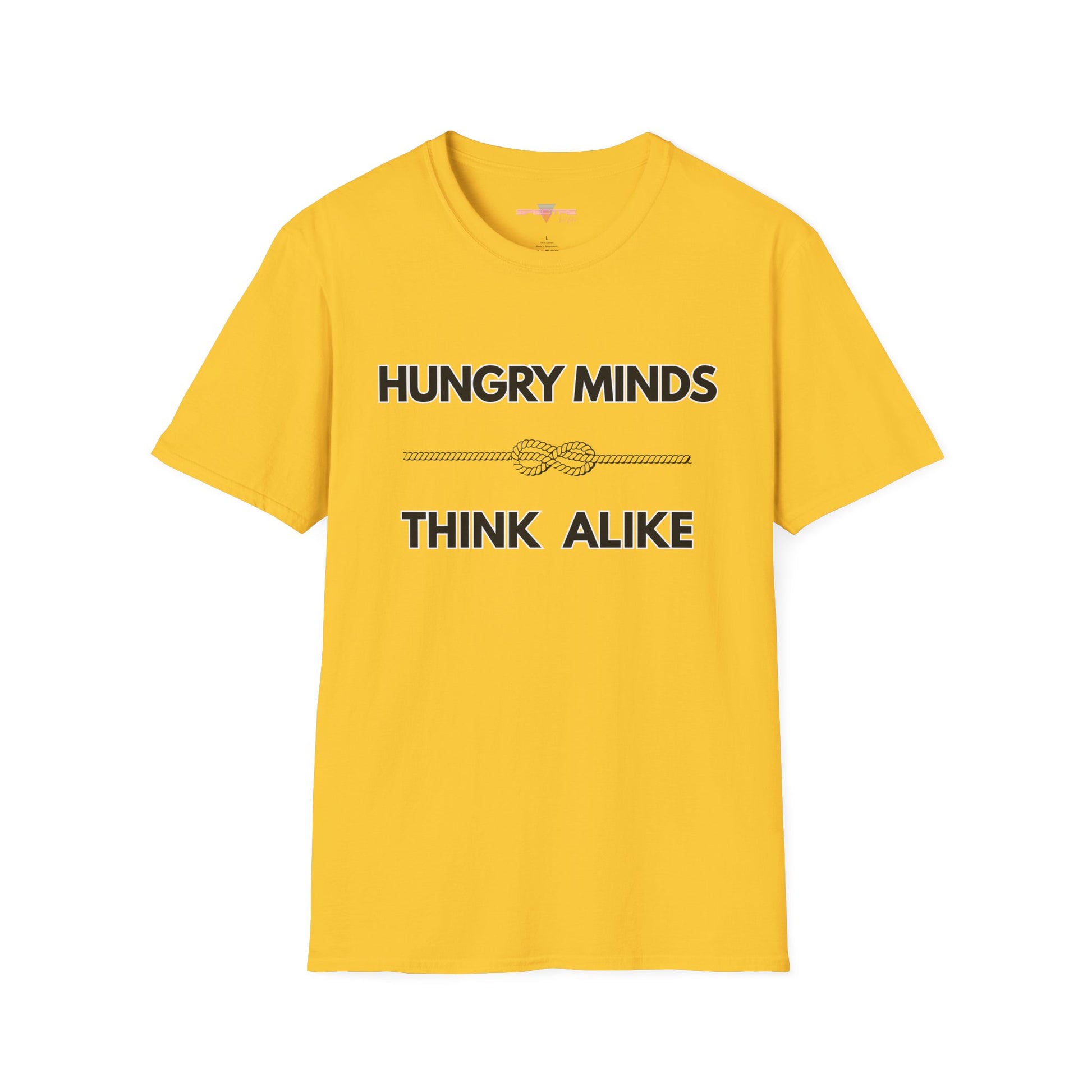 Hungry Minds T-Shirt - Minimalist Bold Design, Conversation Starter Tee