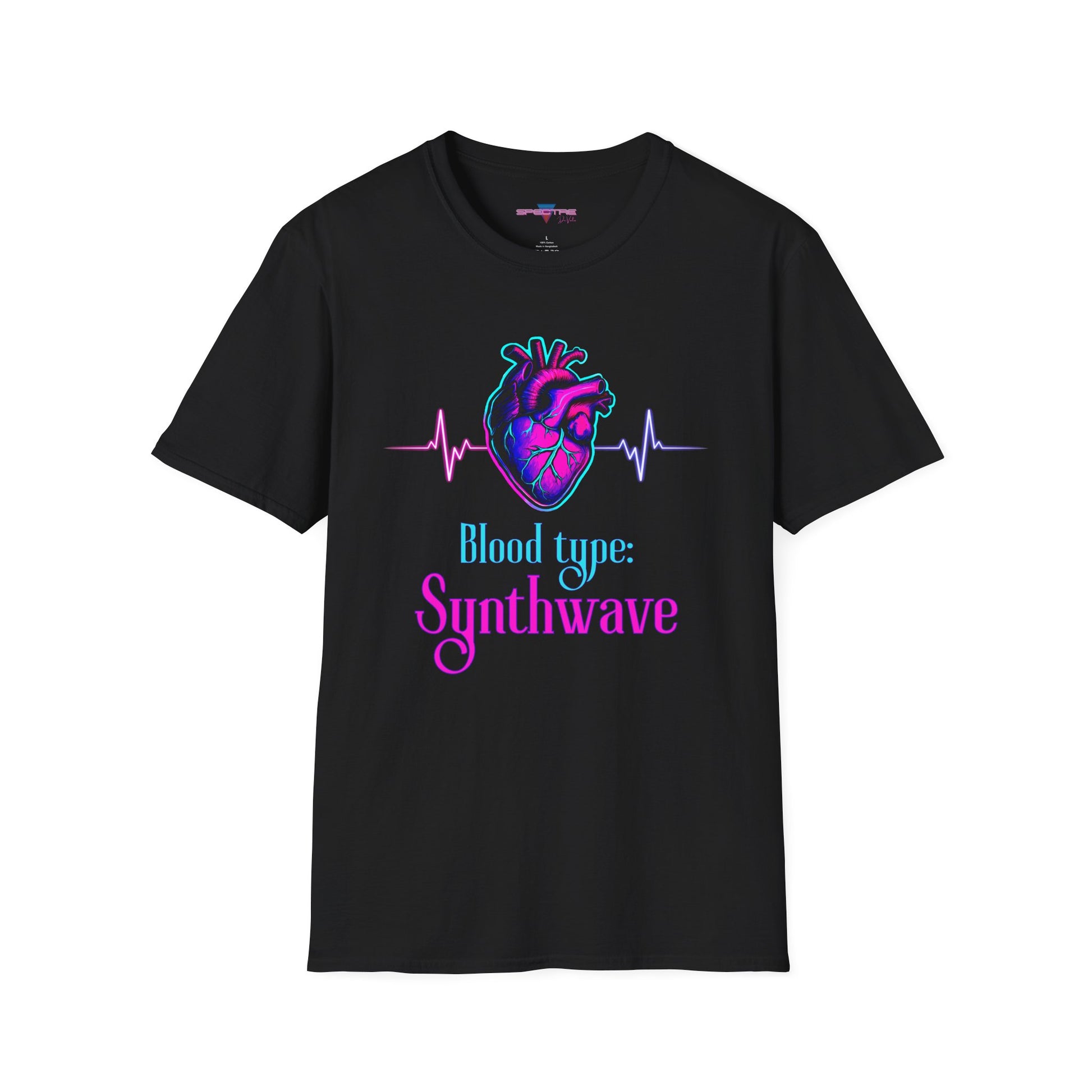 Synthwave Heart T-Shirt - Gift for 80s Music Lovers