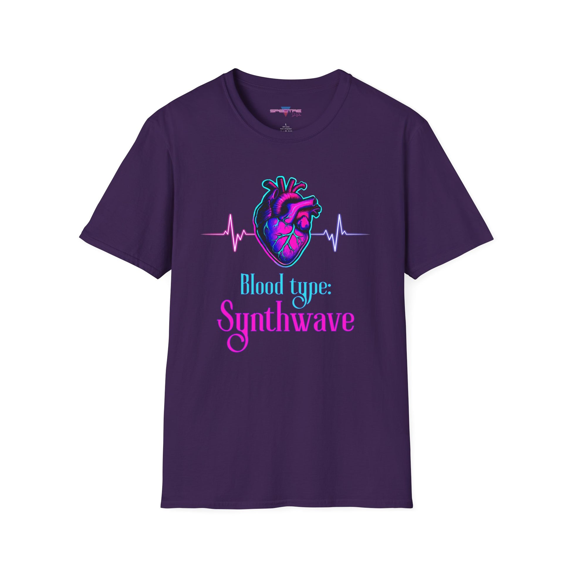 Synthwave Heart T-Shirt - Gift for 80s Music Lovers
