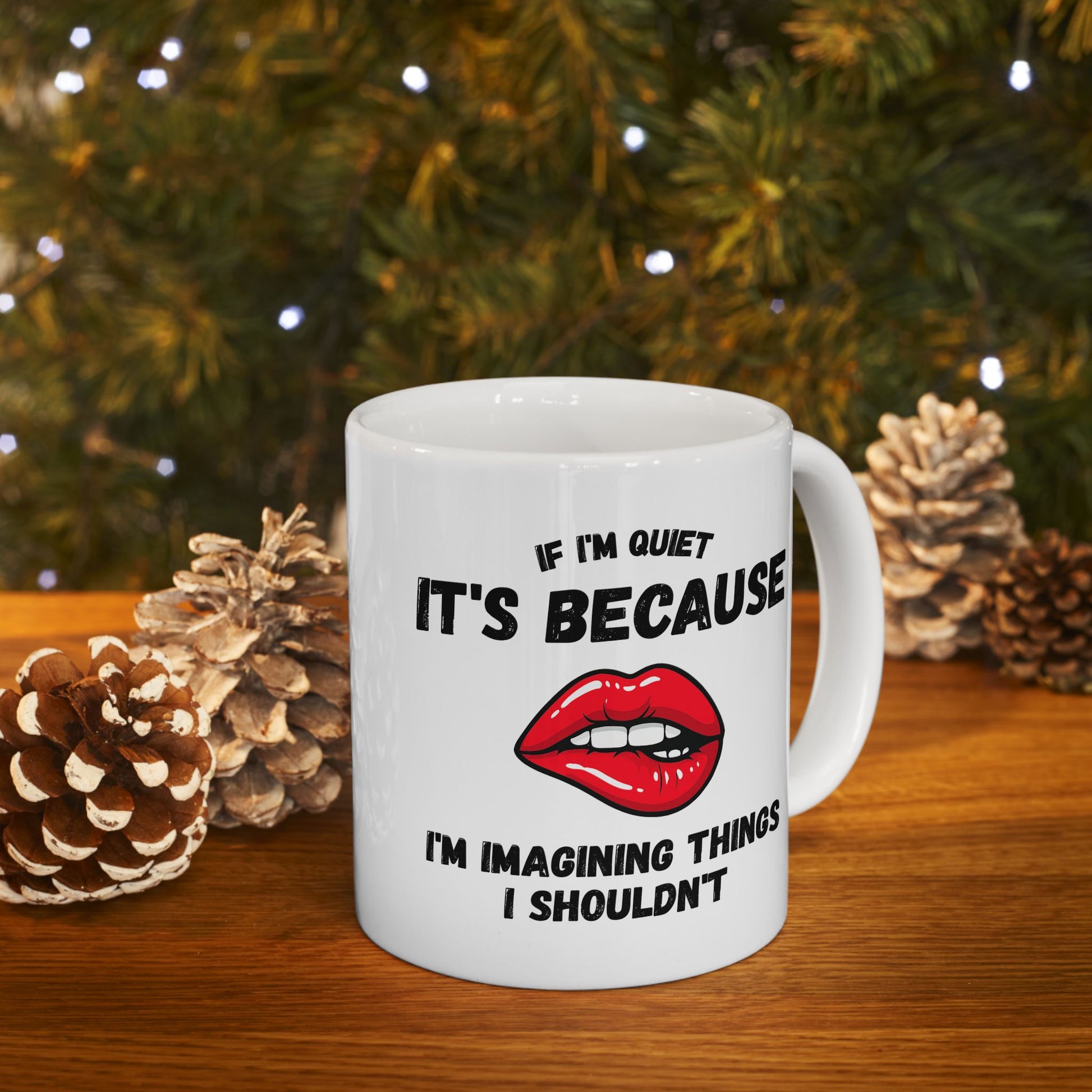 Flirty Quote Ceramic Mug - Office Humor, Relationship Gift