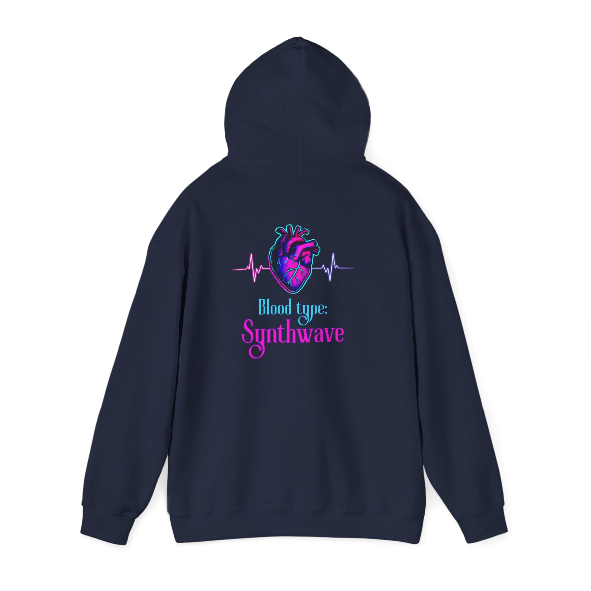 Synthwave Heart Hoodie - Retro Graphic Sweatshirt