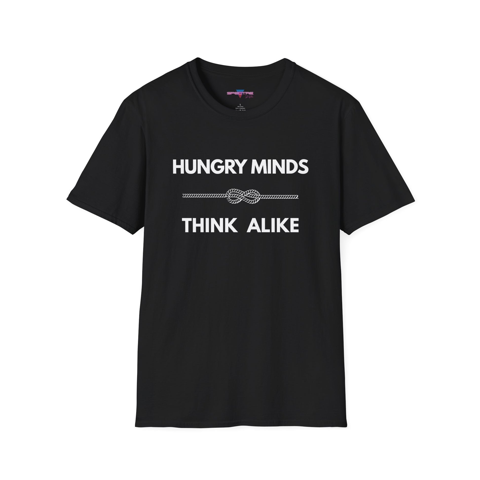 Hungry Minds T-Shirt - Minimalist Bold Design, Conversation Starter Tee