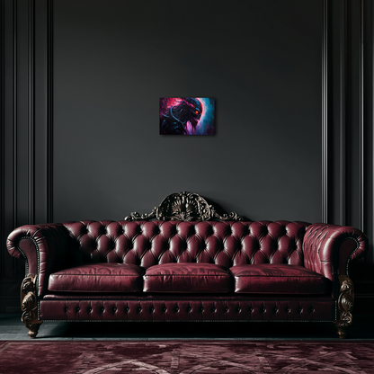 Cosmic Shadow Void Creature - Aluminum Print Wall Art