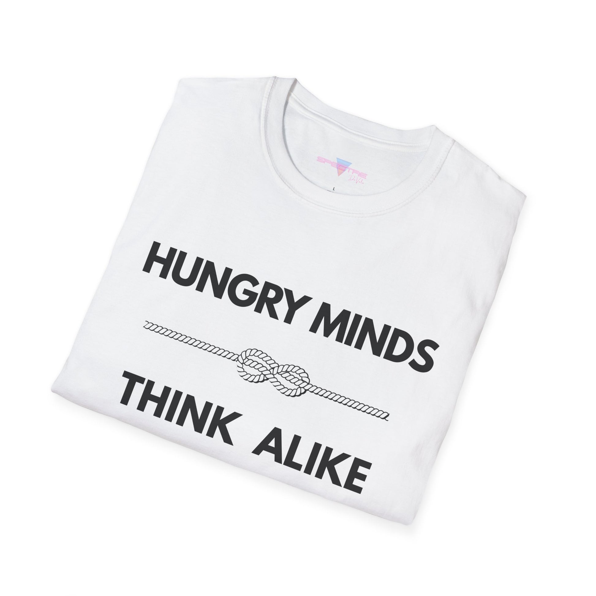 Hungry Minds T-Shirt - Minimalist Bold Design, Conversation Starter Tee
