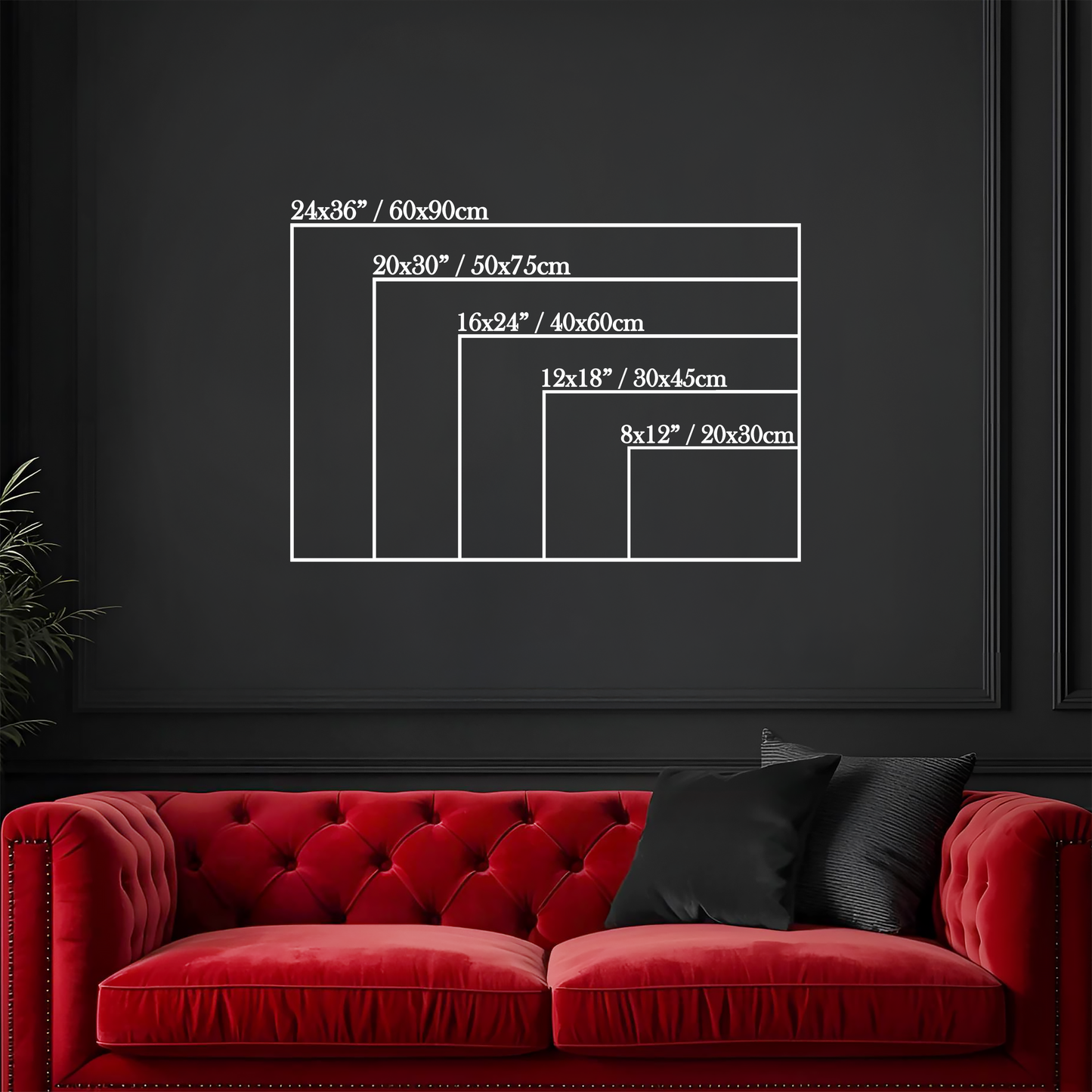 Neon Void Wraith - Winged Reaper - Aluminum Print Wall Art