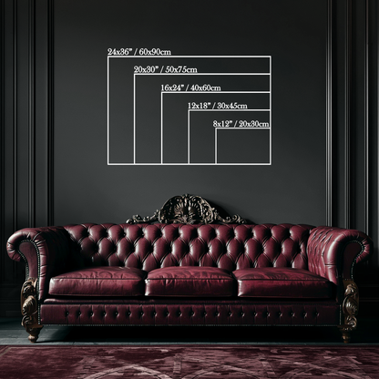 Cosmic Shadow Void Creature - Aluminum Print Wall Art