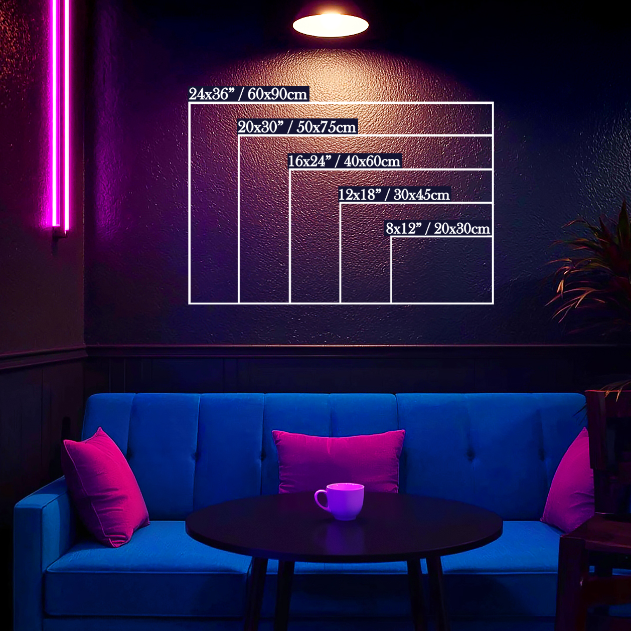 Robotic Skull Spider - Nightmare in Neon - Aluminum Print Wall Art