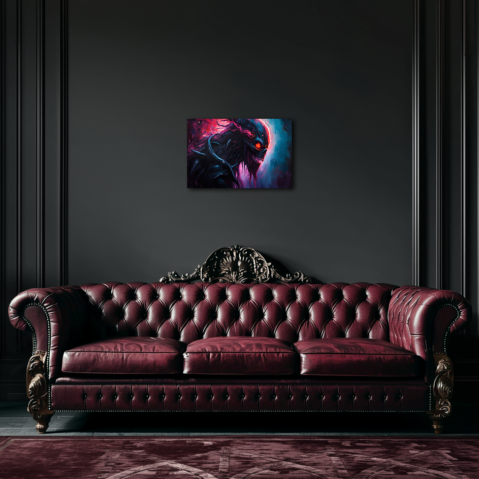 Cosmic Shadow Void Creature - Aluminum Print Wall Art