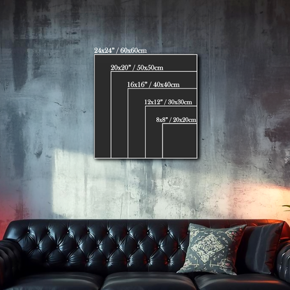 Skeleton Procession - Tech Noir Rulers - Aluminum Print Wall Art