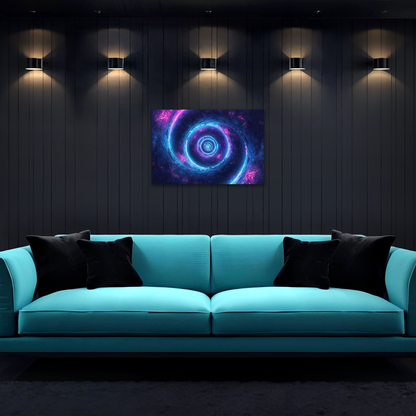 Hyperspace Spiral – Sci-Fi Aluminum Print Wall Art
