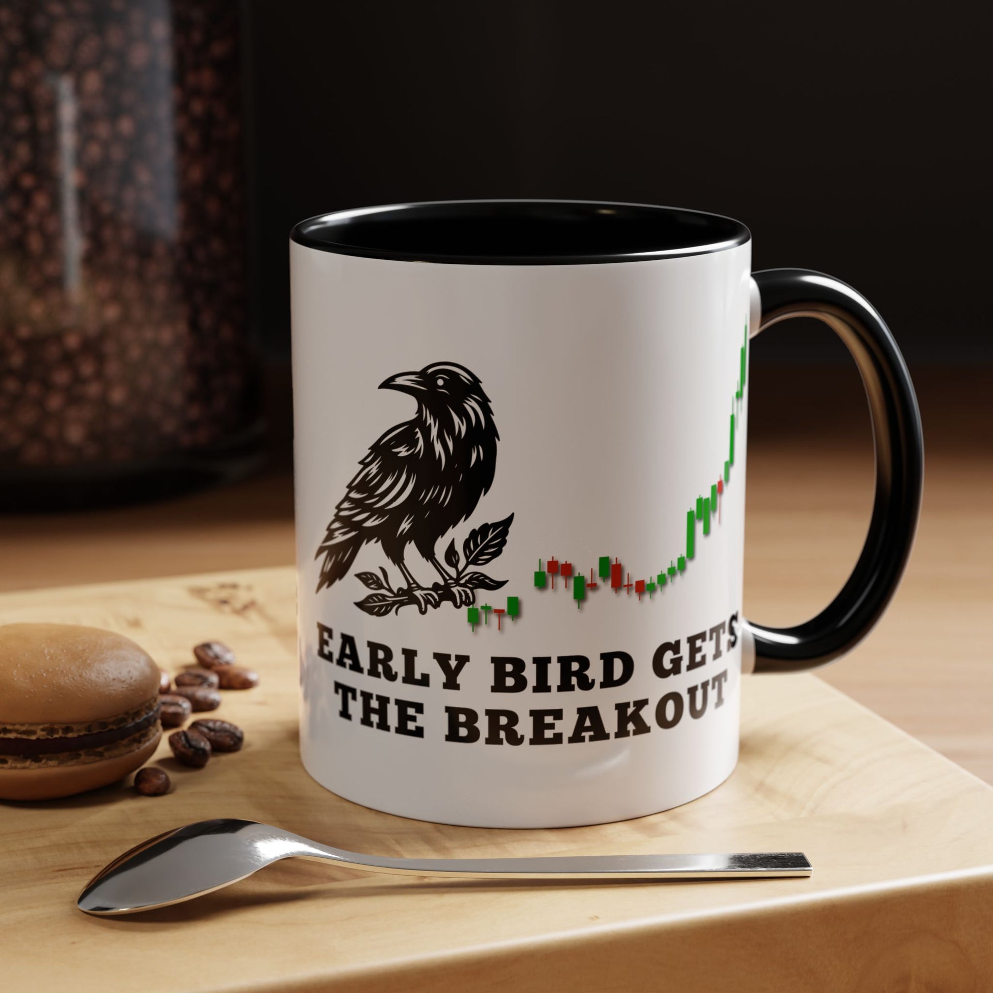 Early Bird Gets the Breakout – Funny Trader Mug – Stock Market Day Trader Gift