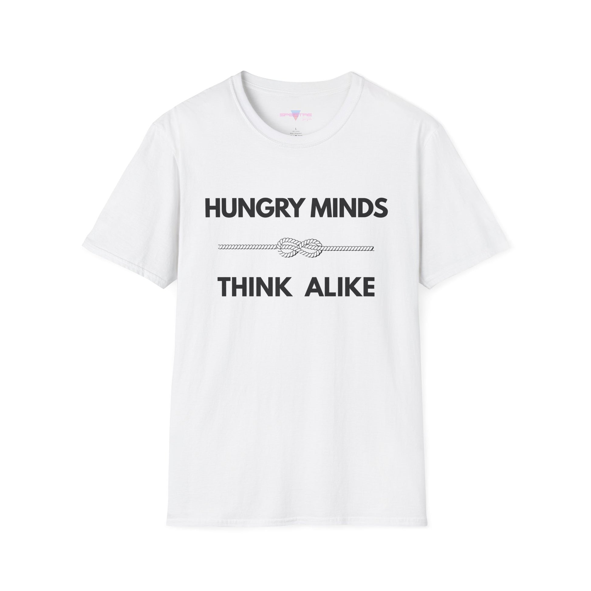 Hungry Minds T-Shirt - Minimalist Bold Design, Conversation Starter Tee