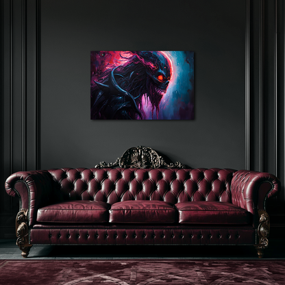 Cosmic Shadow Void Creature - Aluminum Print Wall Art