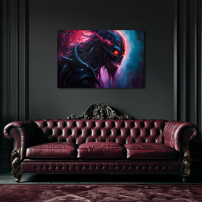 Cosmic Shadow Void Creature - Aluminum Print Wall Art