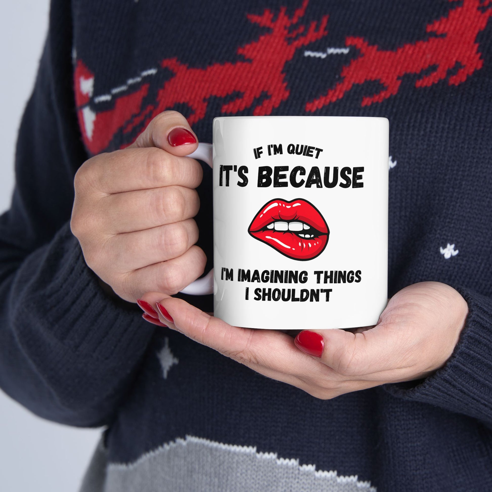Flirty Quote Ceramic Mug - Office Humor, Relationship Gift