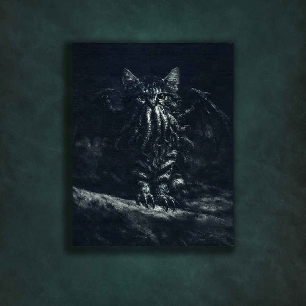 Custom Dark Art Portrait Canvas
